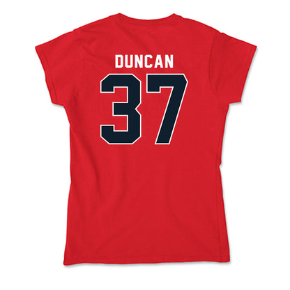 Dallas Baptist - NCAA Baseball : Avery Duncan - Soft Style Women’s T-Shirt-1