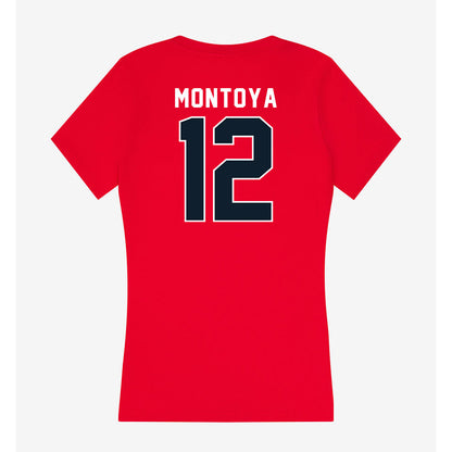 Dallas Baptist - NCAA Women's Soccer : Hannah Montoya - Women's V-Neck T-Shirt-1