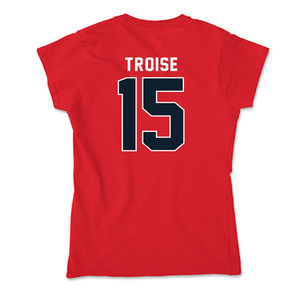 Dallas Baptist - NCAA Men's Ice Hockey : Brenden Troise - Soft Style Women’s T-Shirt-1