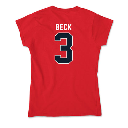 Dallas Baptist - NCAA Men's Soccer : Bryan Beck - Soft Style Women’s T-Shirt-1