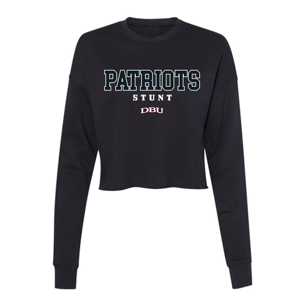 Dallas Baptist - NCAA Stunt : Kate Hopper - Women's Cropped Crew Fleece-0