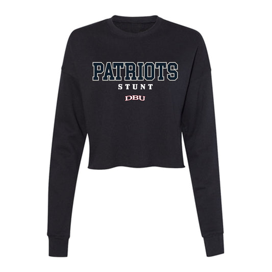 Dallas Baptist - STUNT : Jaci Morman - Women's Cropped Crew Fleece-0