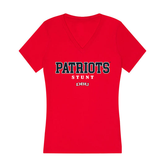 Dallas Baptist - STUNT : Jaci Morman - Women's V-Neck T-Shirt-0