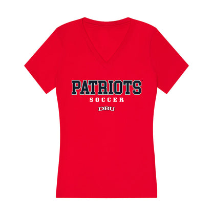 Dallas Baptist - NCAA Women's Soccer : Ashley Washburn - Women's V-Neck T-Shirt-0