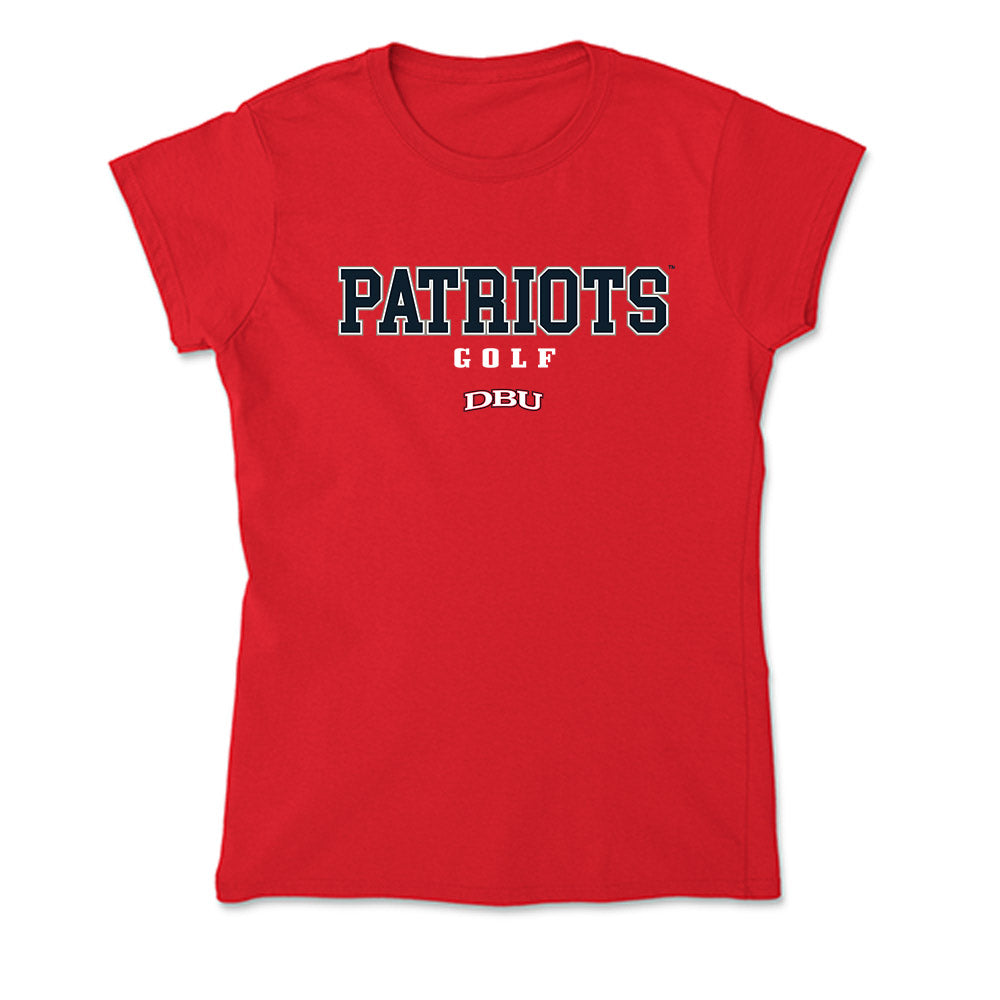 Dallas Baptist - NCAA Women's Golf : Gaia Esparza - Soft Style Women’s T-Shirt-0