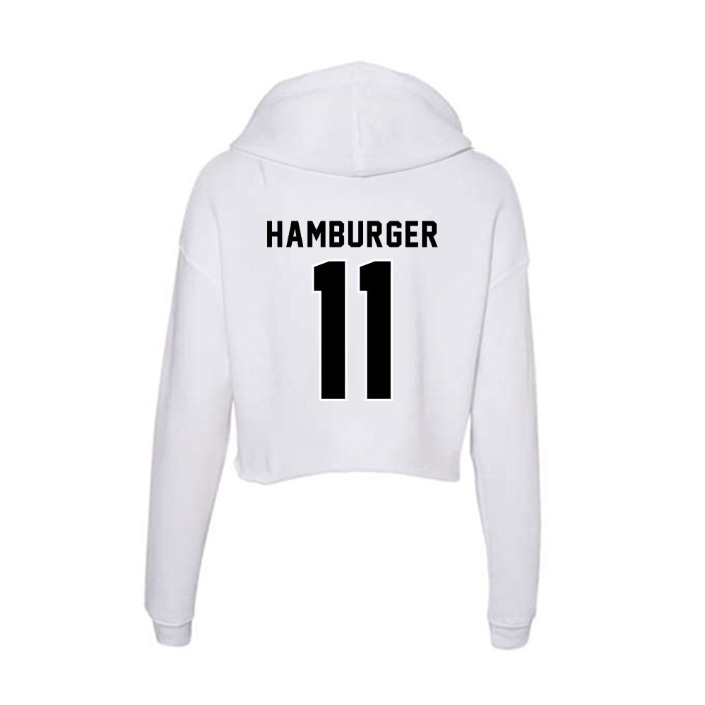 Providence - NCAA Women's Basketball : Riley Hamburger - Women's Crop Fleece Hoodie-1