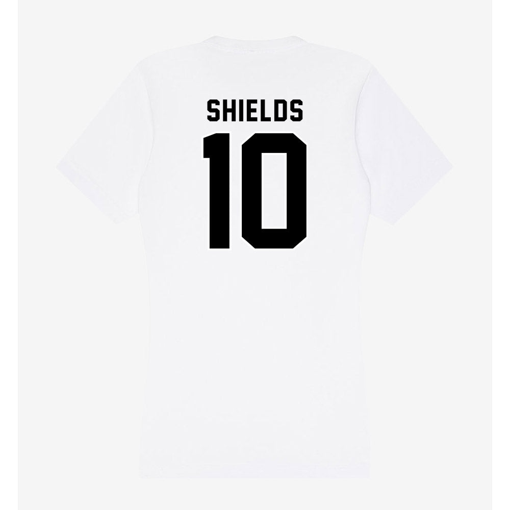 Providence - NCAA Women's Basketball : Audrey Shields - Women's V-Neck T-Shirt-1