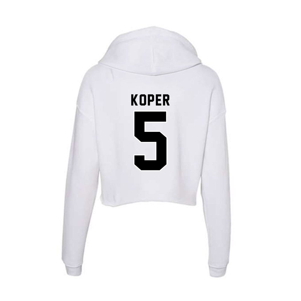 Providence - NCAA Women's Field Hockey : Saar Koper - Women's Crop Fleece Hooded Sweatshirt-1