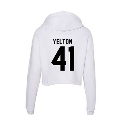 Providence - NCAA Men's Lacrosse : Trent Yelton - Women's Crop Fleece Hoodie-1