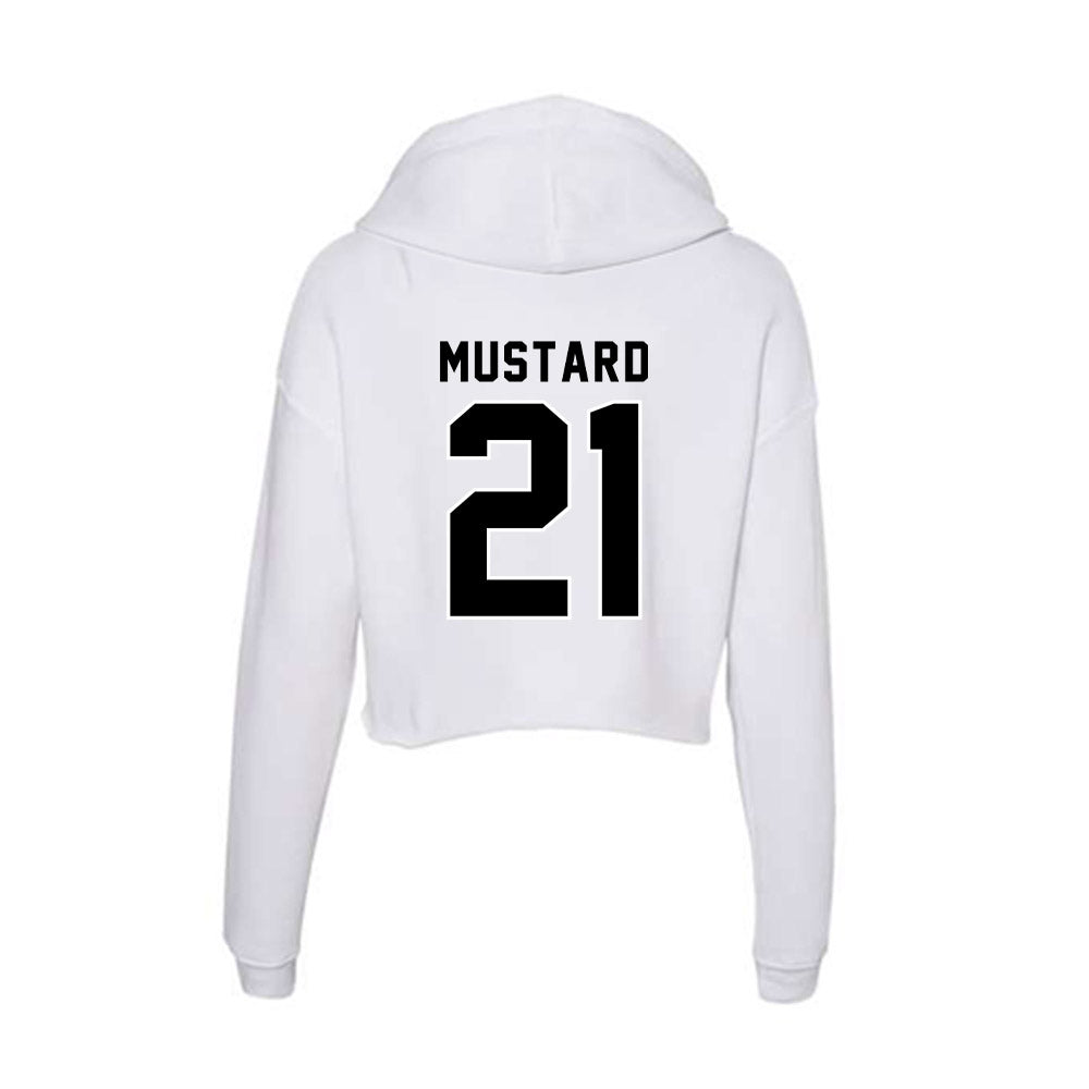 Providence - NCAA Men's Ice Hockey : John Mustard - Women's Crop Fleece Hoodie-1