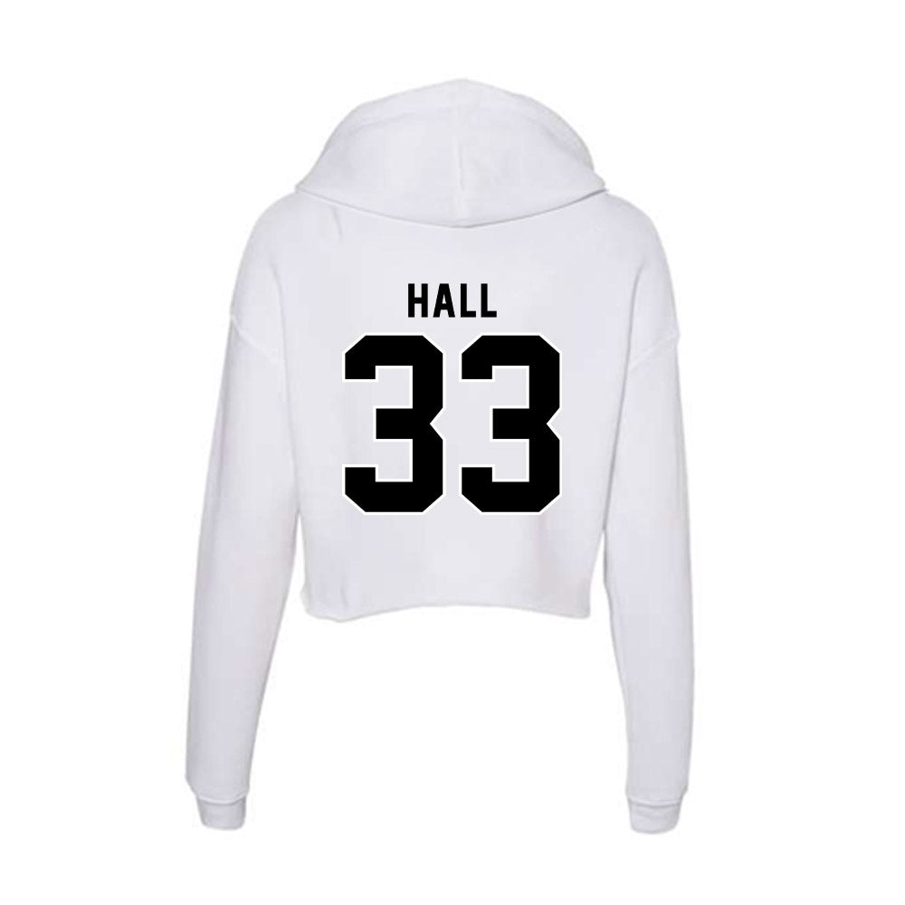 Providence - NCAA Women's Basketball : Sophi Hall - Women's Crop Fleece Hoodie-1