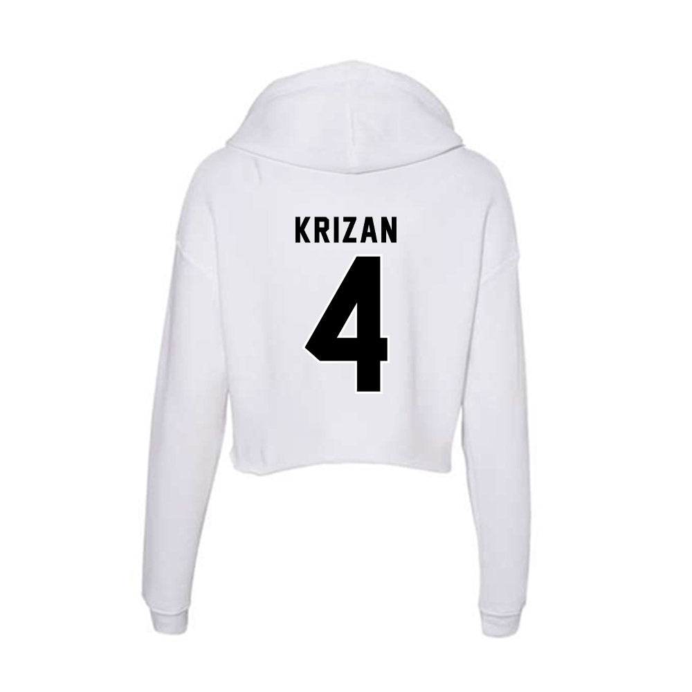 Providence - NCAA Softball : Zoe Krizan - Women's Crop Fleece Hoodie-1