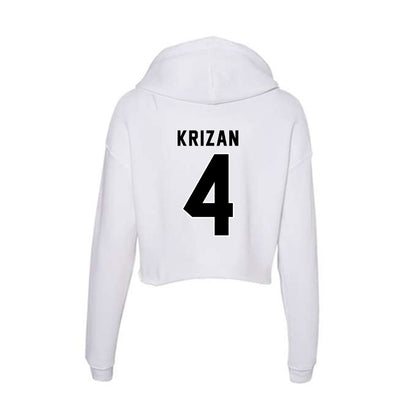 Providence - NCAA Softball : Zoe Krizan - Women's Crop Fleece Hoodie-1