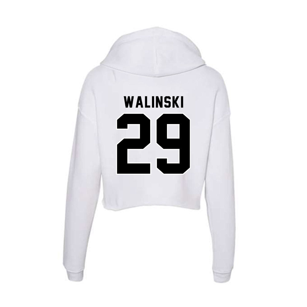 Providence - NCAA Women's Ice Hockey : Hope Walinski - Women's Crop Fleece Hoodie-1
