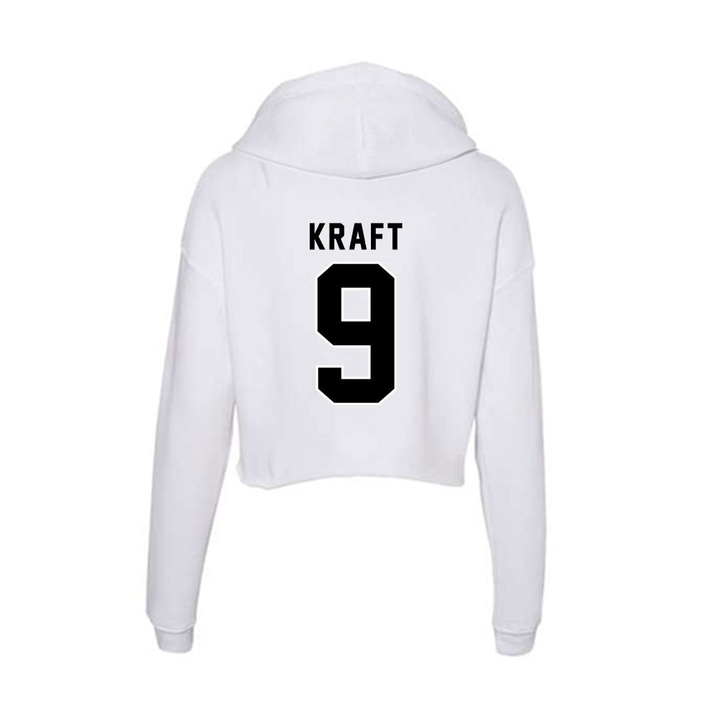 Providence - NCAA Women's Ice Hockey : Kiara Kraft - Women's Crop Fleece Hoodie-1