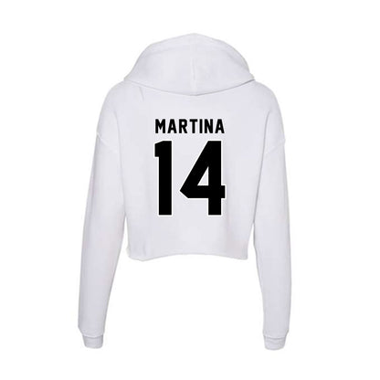 Providence - NCAA Women's Field Hockey : Bo Martina - Women's Crop Fleece Hooded Sweatshirt-1