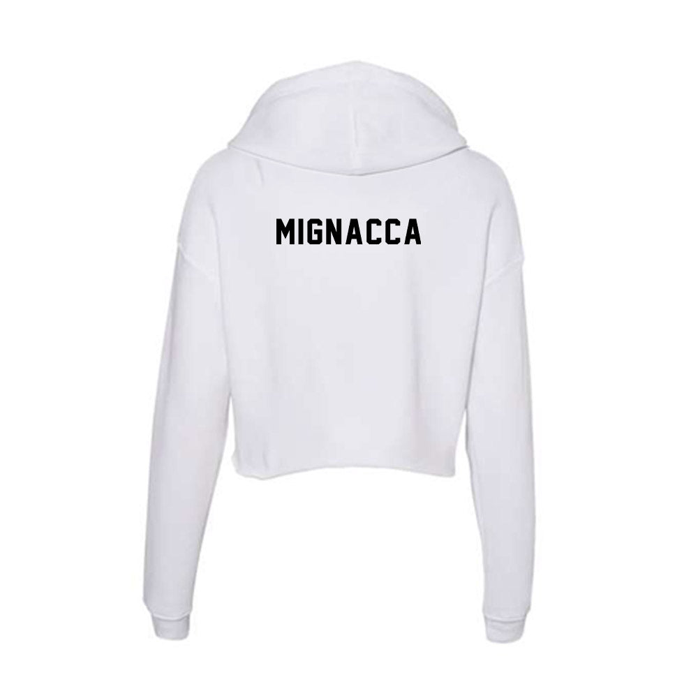 Providence - NCAA Men's Track & Field : Jon Mignacca - Women's Crop Fleece Hoodie-1