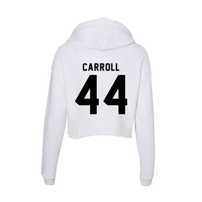 Providence - NCAA Men's Lacrosse : Frankie Carroll Carroll - Women's Crop Fleece Hoodie-1