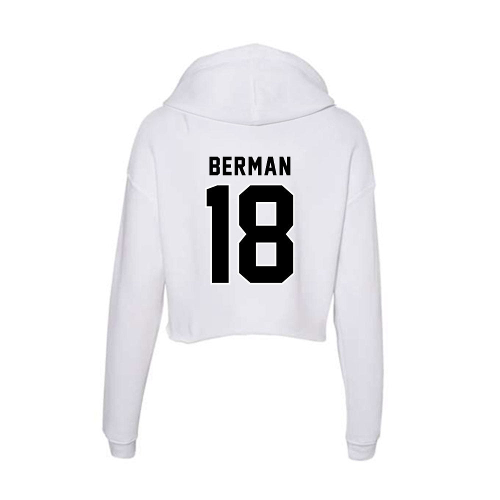 Providence - NCAA Women's Ice Hockey : Dylan Berman - Women's Crop Fleece Hoodie-1