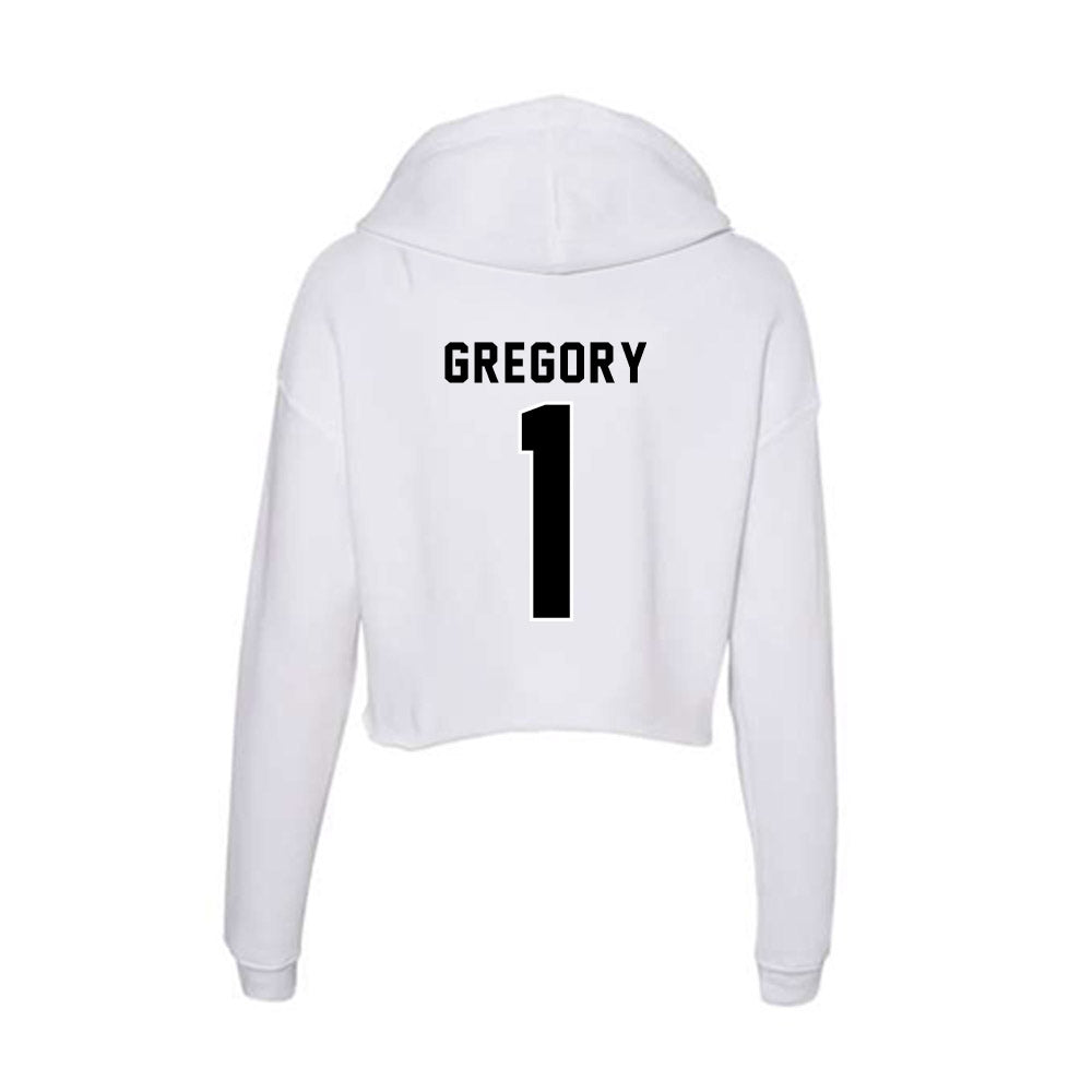 Providence - NCAA Men's Lacrosse : Pierce Gregory - Women's Crop Fleece Hoodie-1