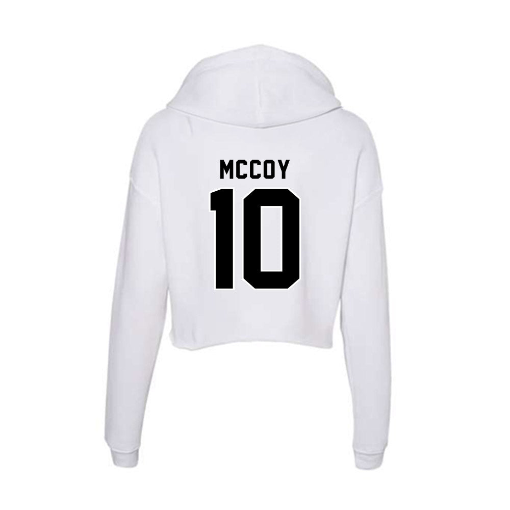 Providence - NCAA Men's Ice Hockey : Donovan McCoy - Women's Crop Fleece Hoodie-1