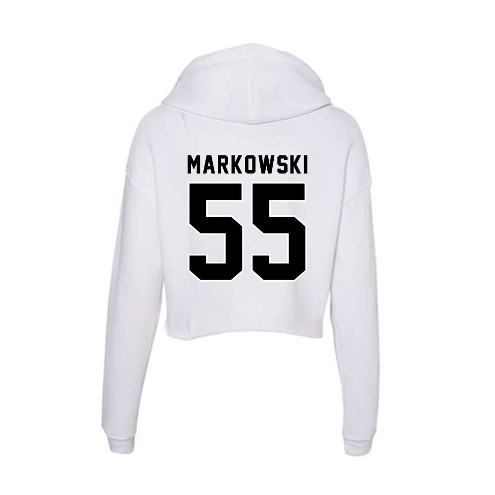Providence - NCAA Men's Lacrosse : Stephen Markowski - Women's Crop Fleece Hoodie-1