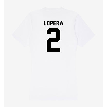 Providence - NCAA Men's Soccer : Steban Lopera - Women's V-Neck T-Shirt-1