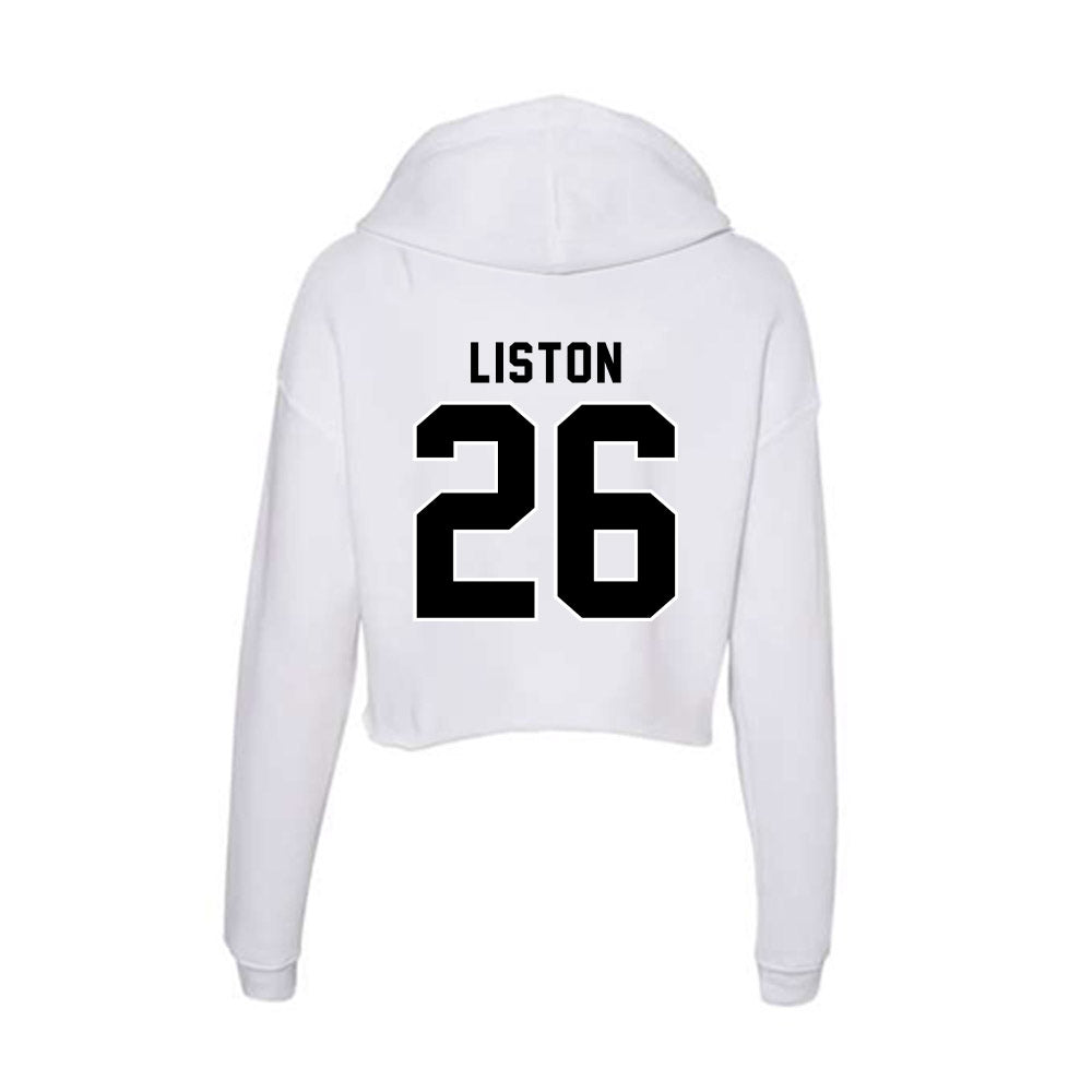 Providence - NCAA Men's Lacrosse : Spencer Liston - Women's Crop Fleece Hoodie-1