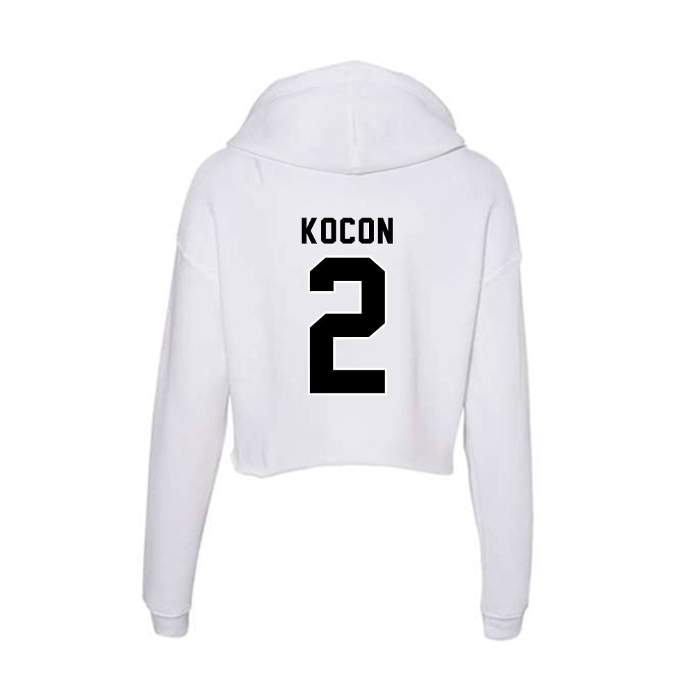 Providence - NCAA Women's Volleyball : Audrey Kocon - Women's Crop Fleece Hoodie-1