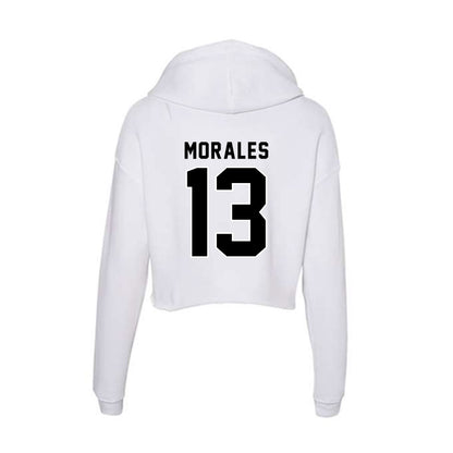 Providence - NCAA Women's Basketball : Marta Morales - Women's Crop Fleece Hoodie-1