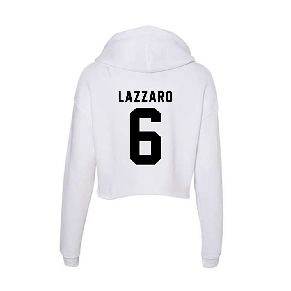 Providence - NCAA Men's Lacrosse : Matthew Lazzaro - Women's Crop Fleece Hoodie-1