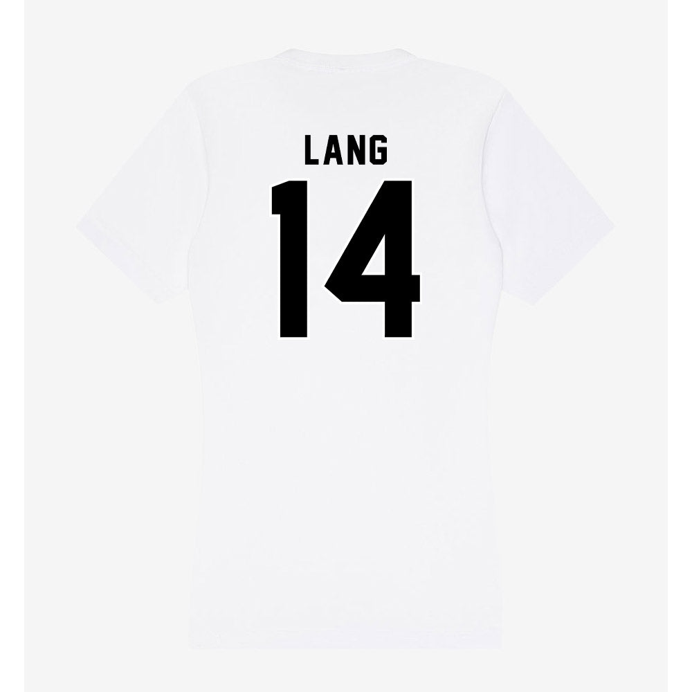 Providence - NCAA Women's Ice Hockey : Josie Lang - Women's V-Neck T-Shirt-1