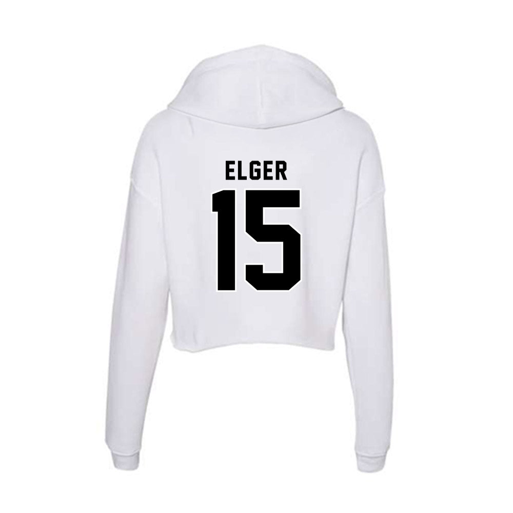 Providence - NCAA Men's Ice Hockey : Will Elger - Women's Crop Fleece Hoodie-1