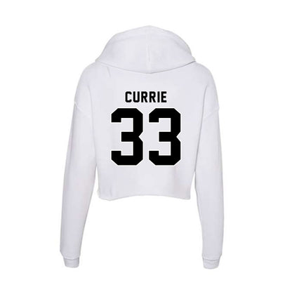 Providence - NCAA Women's Ice Hockey : Taya Currie - Women's Crop Fleece Hoodie-1