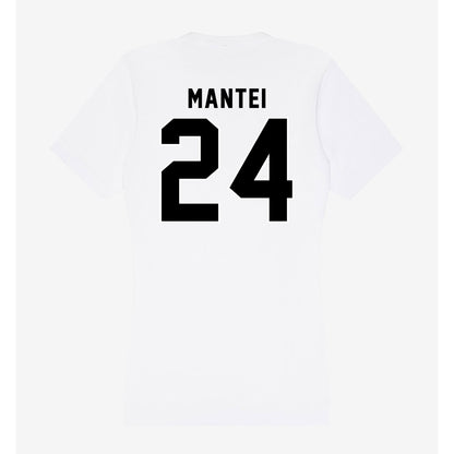 Providence - NCAA Men's Ice Hockey : Quinn Mantei - Women's V-Neck T-Shirt-1