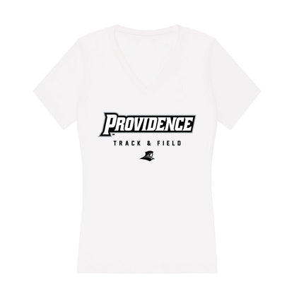 Providence - NCAA Women's Track & Field : Maya Bergamesca - Women's V-Neck T-Shirt-0