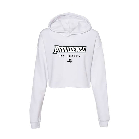 Providence - NCAA Men's Ice Hockey : Carter Klippenstein - Women's Crop Fleece Hooded Sweatshirt-0