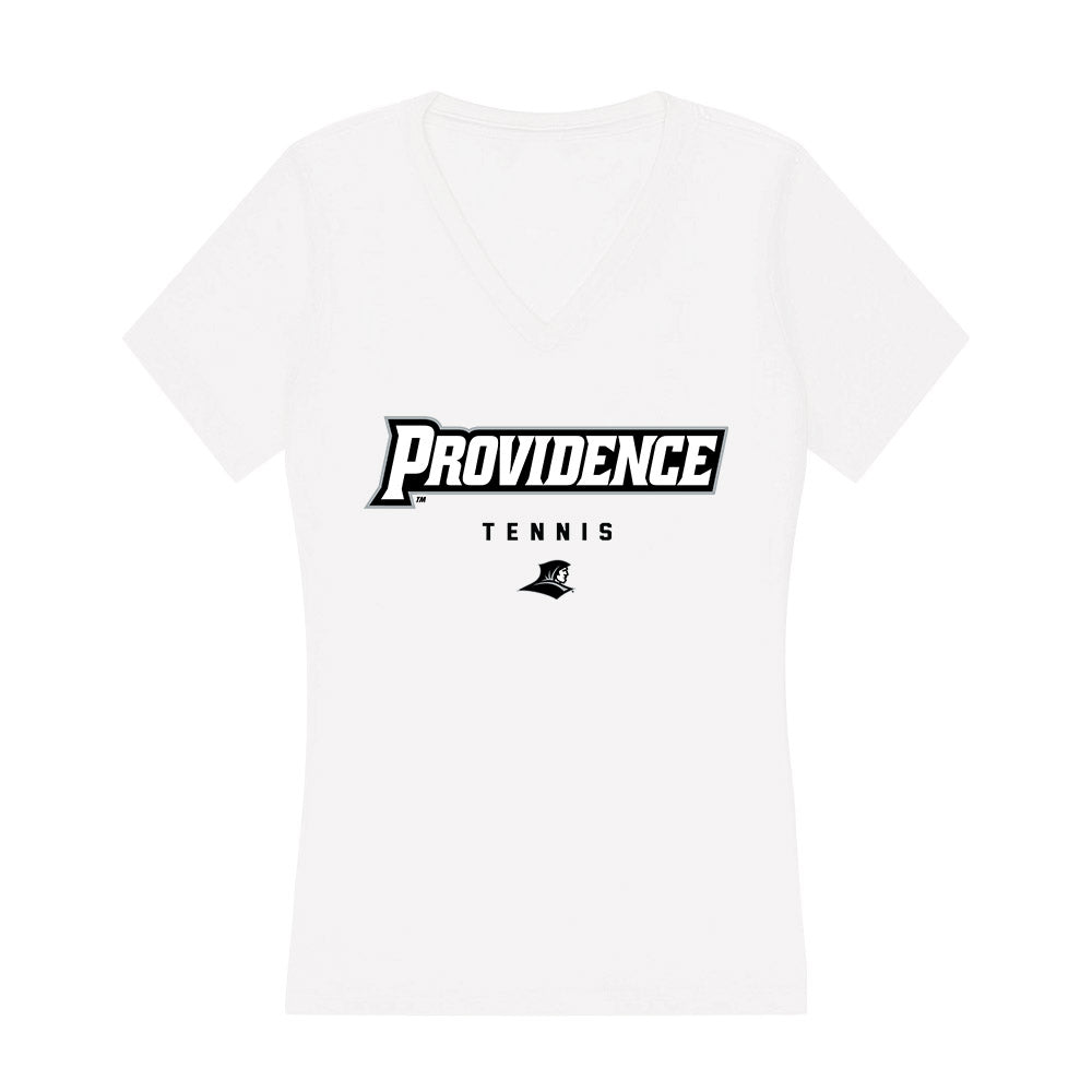 Providence - NCAA Women's Tennis : Elisa Davalos - Women's V-Neck T-Shirt-0