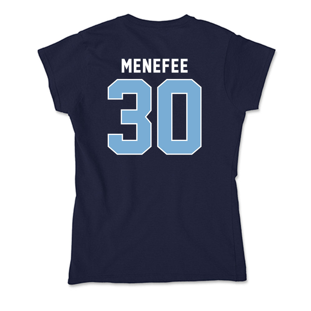 The Citadel - NCAA Men's Basketball : Logan Menefee - Soft Style Women’s T-Shirt-1