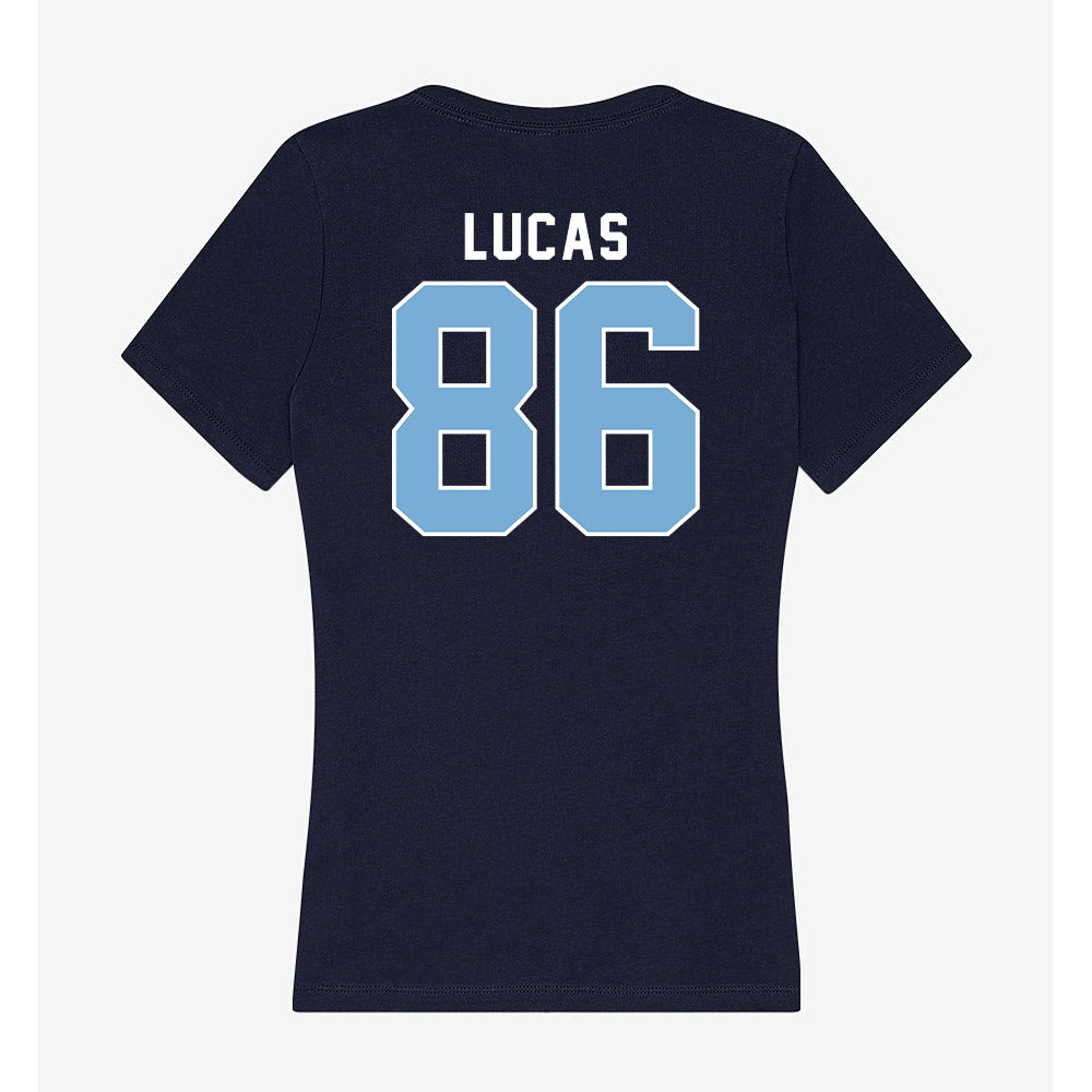 The Citadel - NCAA Football : Noah Lucas - Women's V-Neck T-Shirt-1