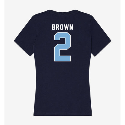 The Citadel - NCAA Football : Zyion Brown - Women's V-Neck T-Shirt-1