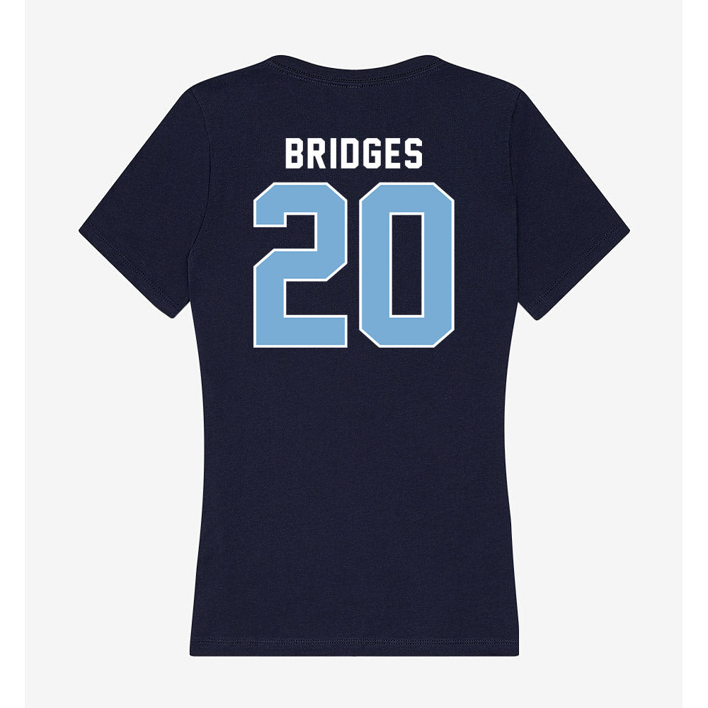 The Citadel - NCAA Football : Khaleb Bridges - Women's V-Neck T-Shirt-1