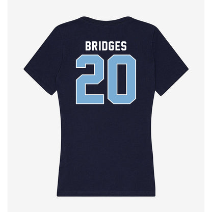 The Citadel - NCAA Football : Khaleb Bridges - Women's V-Neck T-Shirt-1