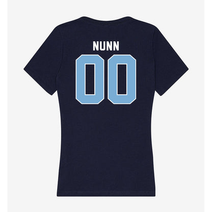 The Citadel - NCAA Football : Christopher Nunn - Women's V-Neck T-Shirt-1
