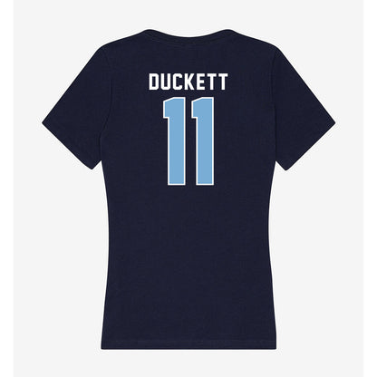 The Citadel - NCAA Football : Jaden Duckett - Women's V-Neck T-Shirt-1