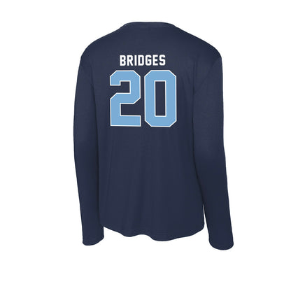 The Citadel - NCAA Football : Khaleb Bridges - Activewear Long Sleeve T-Shirt-1
