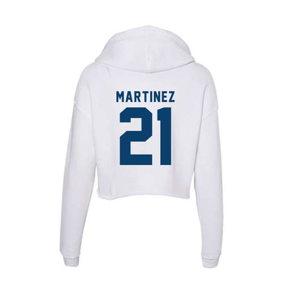Saint Peter's - NCAA Women's Volleyball : Lara Martinez - Women's Crop Fleece Hoodie-3