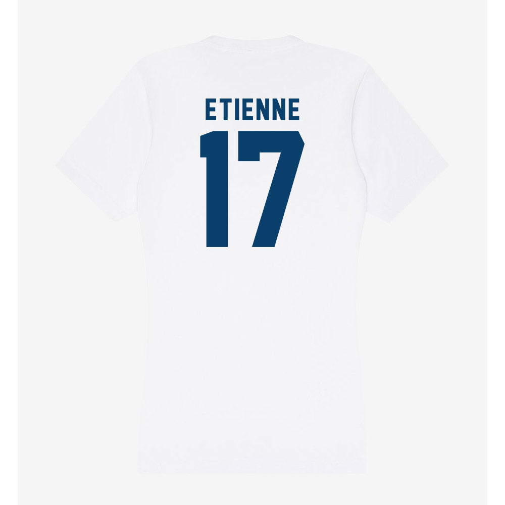 Saint Peter's - NCAA Men's Soccer : Omre Etienne - Women's V-Neck T-Shirt-1