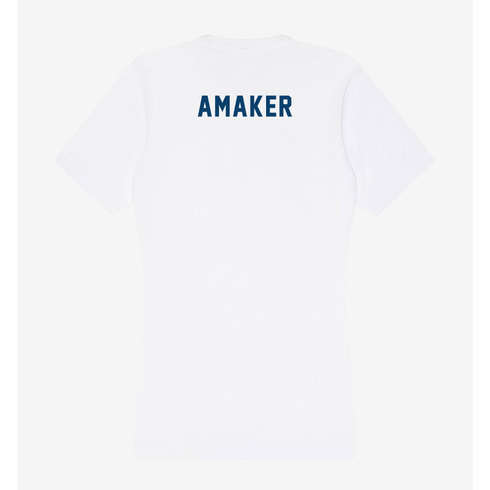 Saint Peter's - NCAA Men's Track & Field : Michael Amaker - Women's V-Neck T-Shirt-1