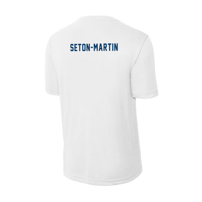 Saint Peter's - NCAA Men's Swimming & Diving : Taj Seton-Martin - Activewear T-Shirt-3